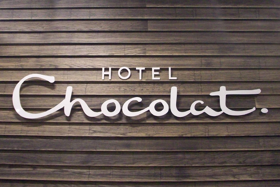 Hotel Chocolat signage