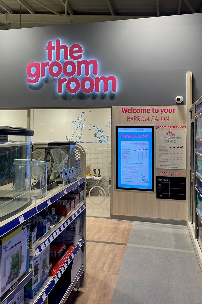 The Groom Room Signage Pets At Home