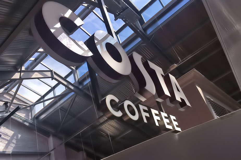 Costa Coffee UK signage provider