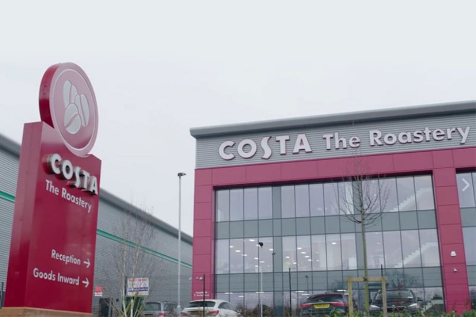 Costa Coffee head office roastery monolith sign supplier