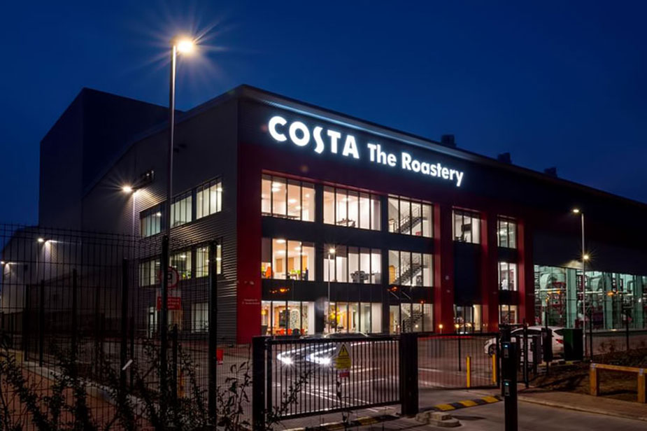 Costa Coffee Head office signage supplier