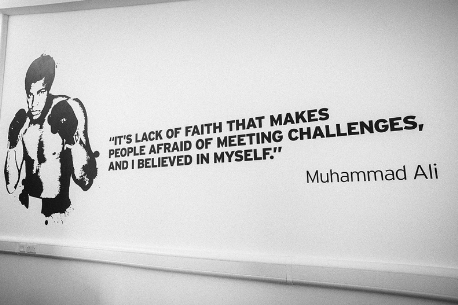 Everton Free School Muhammad Ali Inspirational Quote