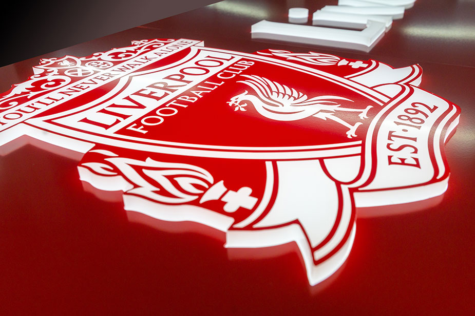LFC Club Store Illuminated Liverpool Logo Crest
