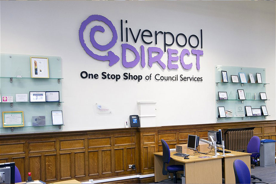 Acrylic Lettering Liverpool Council Offices