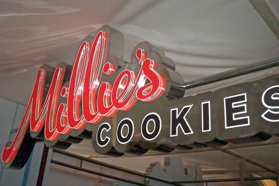 Millies Cookies LED Illuminated Signage