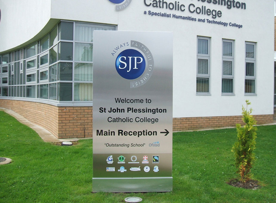 SJP Catholic College - School Signage Supplier