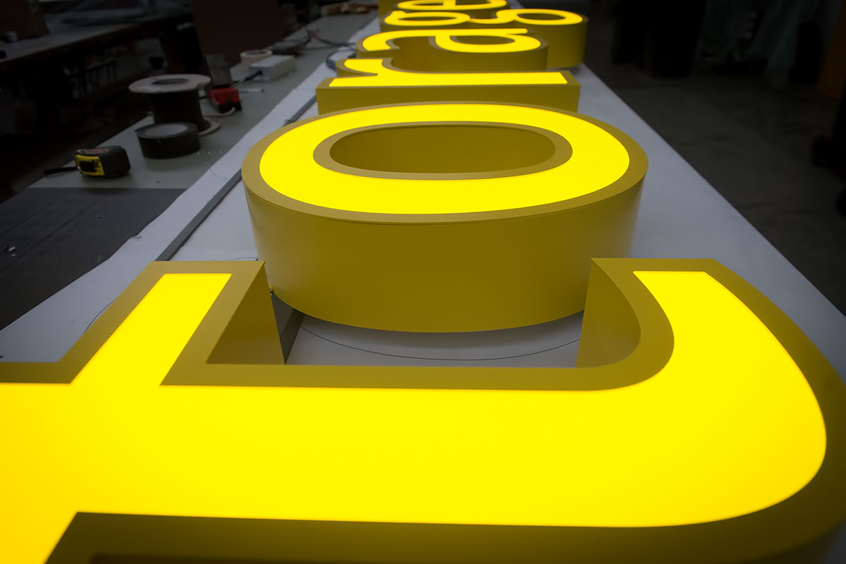 Illuminated Built Up Letters UK Sign Makers