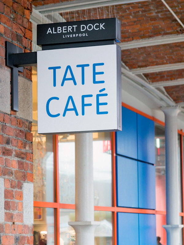 Tate Cafe Projecting Sign - Albert Dock Liverpool