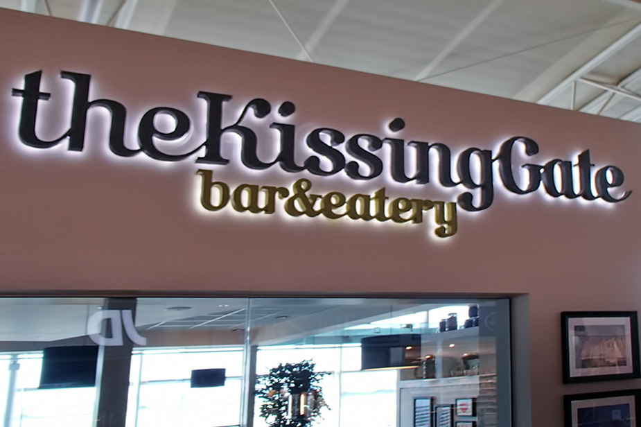 Liverpool Airport Signage Contractor The Kissing Gate
