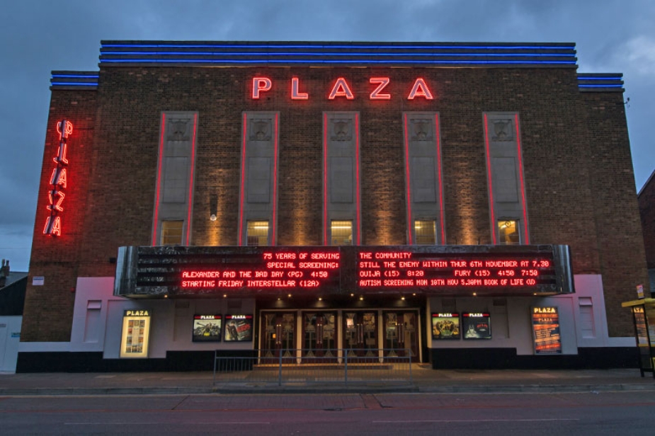 Plaza Cinema Traditional Neon Sign